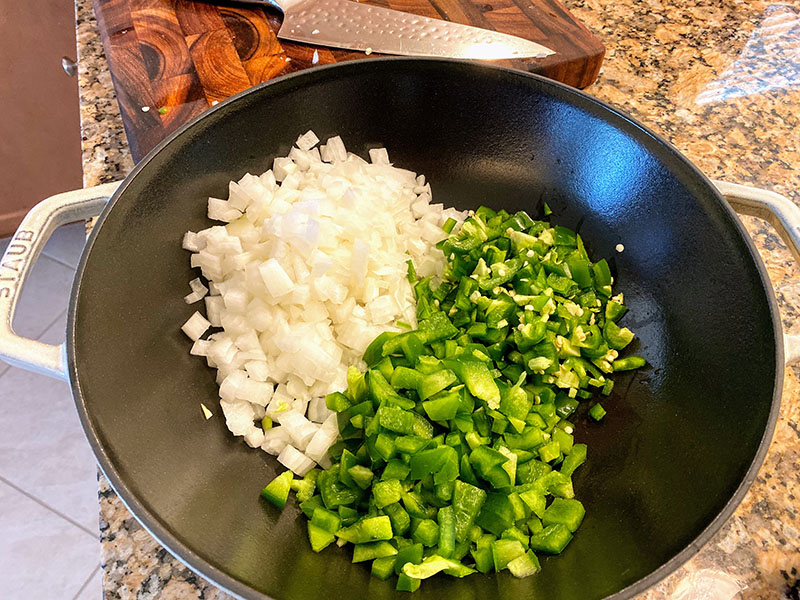 Chopped veggies